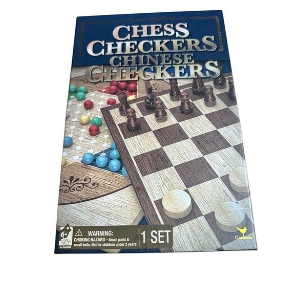 Game Gallery Chess, Checkers and Chinese Checkers Board Game Set #20107643 - Picture 1 of 3